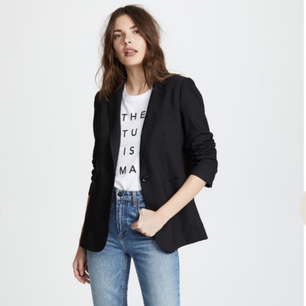 Anine Bing Schoolboy Single-button Blazer